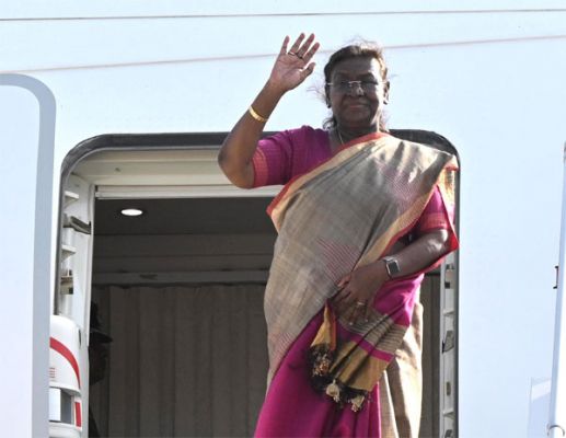 मुर्मु दो दिवसीय राजकीय यात्रा पर लिस्बन पहुंची