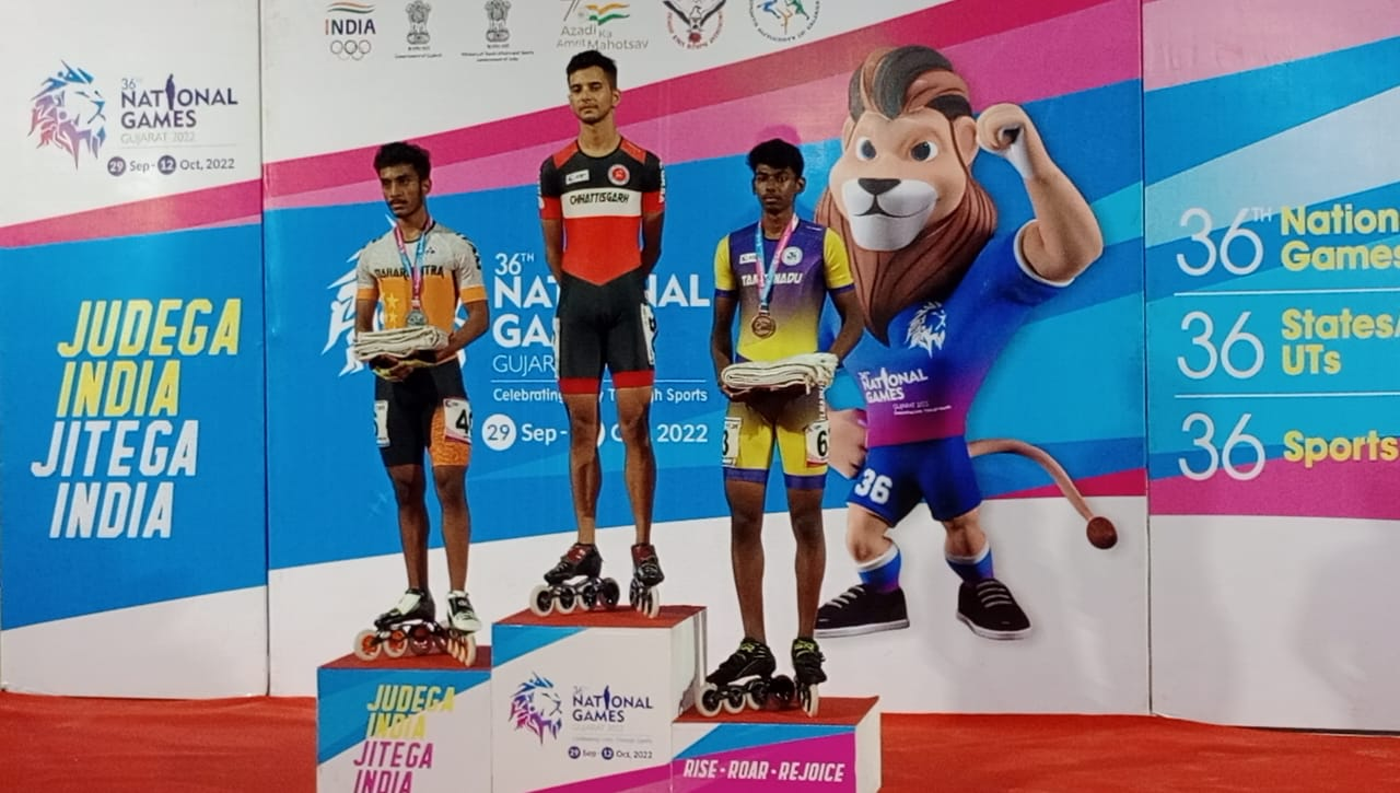36वें नेशनल गेम्स गुजरात में छत्तीसगढ़ का दिन रहा सुनहरा