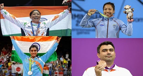मैरीकॉम, सिंधु, मीराबाई और गगन भारतीय ओलिम्पिक संघ एथलीट आयोग के सदस्य चुने गए