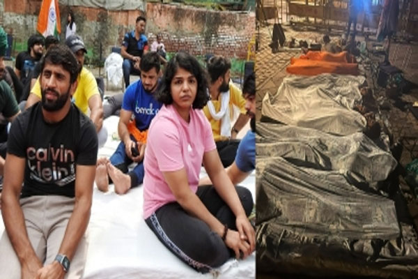 पहलवानों ने जंतर मंतर पर बिताई रात,पुनिया बोले -कोई भी पार्टी आए, सभी का स्वागत