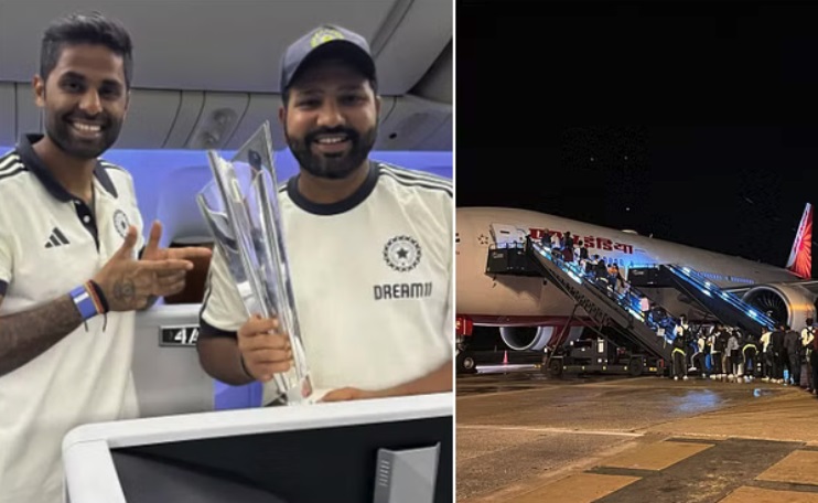 बारबाडोस से भारत के लिए रवाना हुई भारतीय टीम, 4 जुलाई को पीएम मोदी से मिलेंगे चैंपियंस