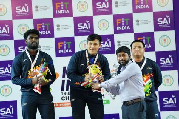 खेलो इंडिया ट्राइबल गेम्स 2026 - भारत्तोलन पुरुष 88 किग्रा वर्ग में अरुणाचल के रुबा ताडु बने चैंपियन