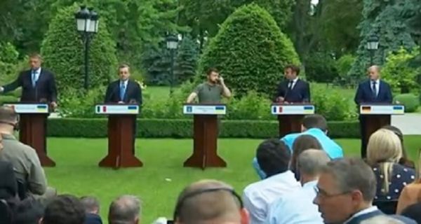 यूरोपीय नेताओं ने जेलेंस्की के प्रति समर्थन व्&zwj;यक्&zwj;त किया